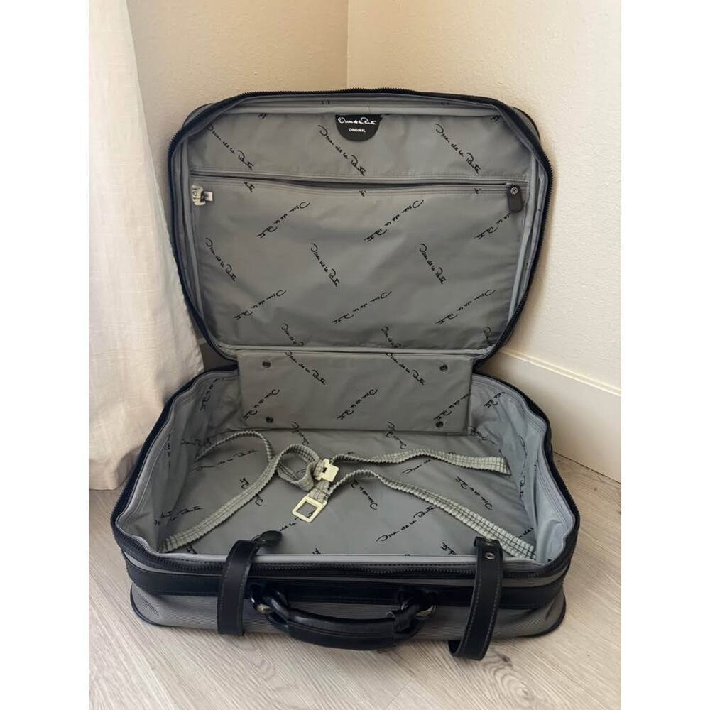 Oscar de la Renta Vintage 80s Travel Luggage Briefcase - Picture 3 of 10
